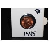 MINT STATE 1945 P LINCOLN WHEAT CENT