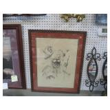 BEN REDCLAY 1986 NATIVE AMERICAN PRINT