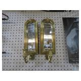 PAIR OF HOME INTERIOR GOLD SCONCES