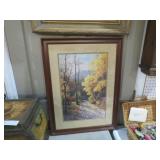 FRAMED JIM GRAY FALL SCENE PRINT