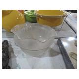 2 ETCHED GLASS GLOBES
