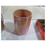 PEACH LUSTERWARE VASE