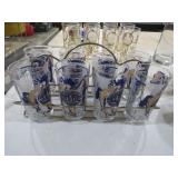 146 ANN. MINT JULIP KENTUCK DERBY GLASSES/HOLDER