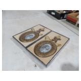 PAIR OF ORNATE OVAL FRAMES NIB