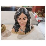 LARGE NATIVE AMERICAN CERAMIC HEAD BUST
