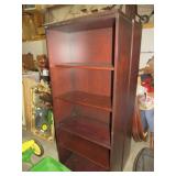 CHERRY FIN. ADJ. SHELF BOOKCASE