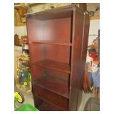 CHERRY FIN. ADJ. SHELF BOOKCASE