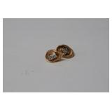 1.4GR 14K GOLD & DIAMOND EARINGS