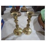 PAIR BRASS CANDLESTICK HOLDERS
