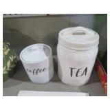 RAY DUNN STYLE COFFEE & TEA CANISTERS