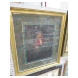 FRAMED & MATTED LITTLE GIRL PRINT