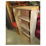 PRIMITIVE WOOD SHELF/BOOKCASE