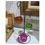 GLASS AND METAL CANDLE LAMPS