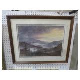 SIGNED JIM GRAY SMOKEY MT PRINT