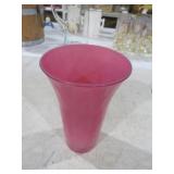 PINK GLASS VASE