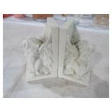 PAIR OF CHERUB BOOKENDS