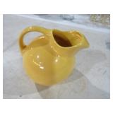 VTG HOMER LAUGHLIN HARLIQUIN YELLOW PITCHER