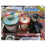 (4) VINTAGE DECORATIVE TINS