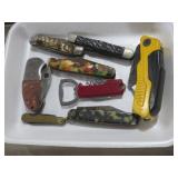 COLLECTION OF POCKET KNIVES