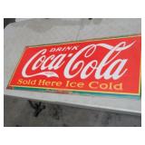 METAL COCA COLA SIGN 36X15