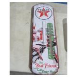 METAL TEXACO THERMOMETER