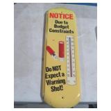 METAL WARNING SHOT ADV THERMOMETER