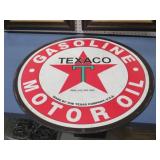 TEXACO METAL ROUND 30" SIGN