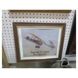 FRAMED SOPWITH F1 CAMEL FIRST NAVY ACE PRINT