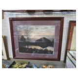 FRAMED ROBERT TINO BARN PRINT