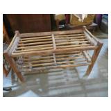 PRIMITIVE WOOD DRYING RACK