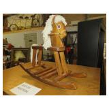 CHILDS WOOD ROCKING HORSE