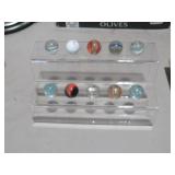 1 INCH MARBLES AND DISPLAY