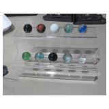 1 INCH MARBLES & DISPLAY