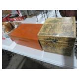 2 UNIQUE WOOD BOXES