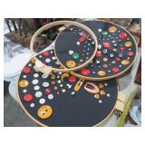 3 VTG EMBRODERY HOOPS