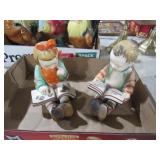 PAIR GOLDCASTLE RED LETTER JAPAN BOY/GIRL FIGURINE