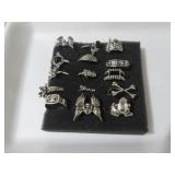 COLLECTION OF GOTH RINGS