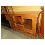 CHERRY FINISH W/ INLAY SLIDING DOOR 4 DR SERVER W/