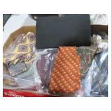 COLLECTION OF VTG MENS TIES & LADIES PURSE