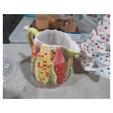 CORN THEMED CERAMIC PITCHER