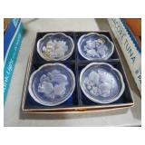 GORHAM GLASS FRUIT COASTER IN ORIGINAL BOX