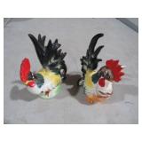 PAIR OF VTG CERAMIC ROOSTERS
