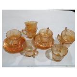 JEANNETTE IRIS & HERRINGBONE MERRIGOLD TEACUP/SAUC