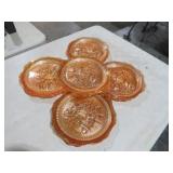 10 JEANNETTE IRIS & HERRINGBONE MERRIGOLD PLATES