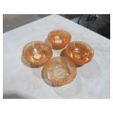 8 BEADED EDGE JEANNETTE IRIS MERRIGOLD DES. BOWLS