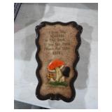 VTG CERAMIC WALL POCKET SCISSOR HOLDER