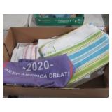 COLLECTION OF TEA TOWELS AND FABRIC