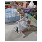 LLADRO GIRL & DOG FIGURINE