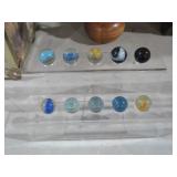 1 INCH MARBLES & DISPLAY