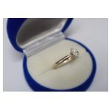 2.2GR 14K GOLD .25CT MARQUIS CUT DIAMOND LADIES RI